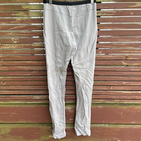Marie Saint Pierre Skinny Pants Pull On Elastic Waist Ankle Zip Pant Gray Size 1 - Picture 2 of 10